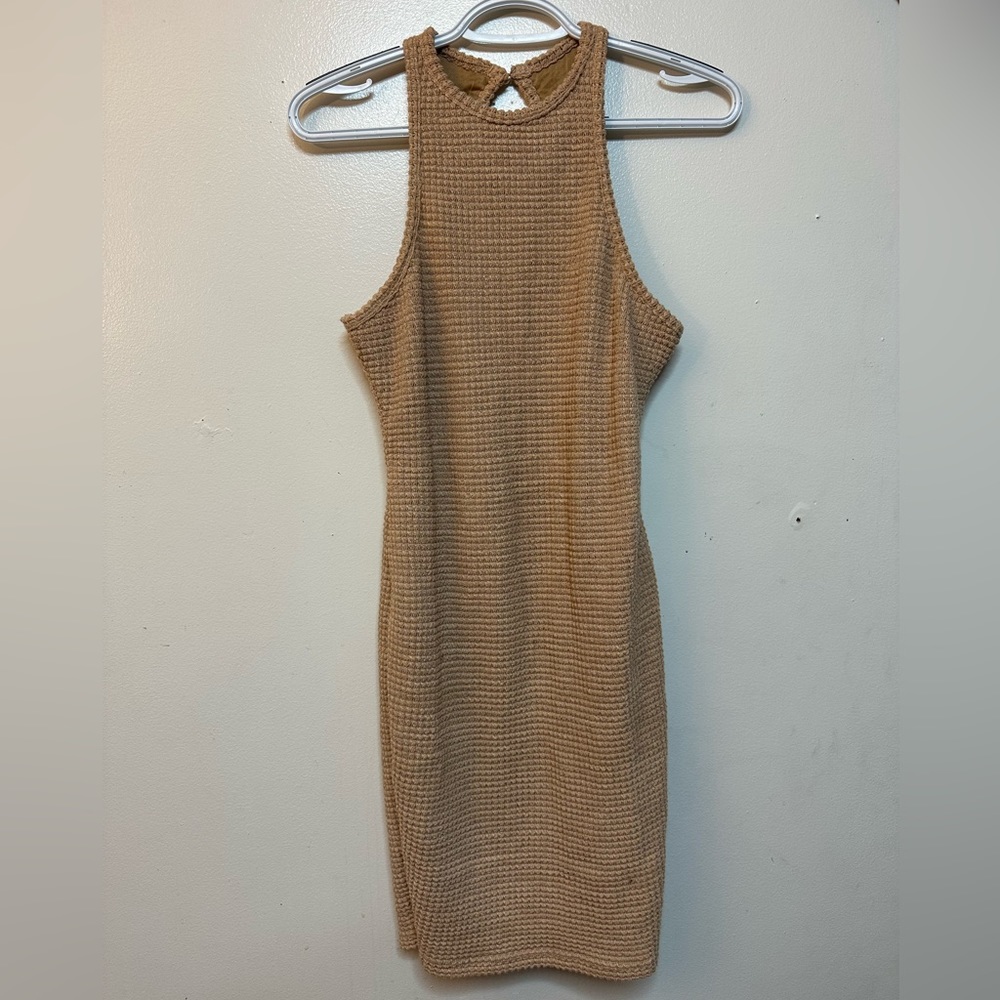 Tan Mini Dress